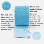 Blå tommelfinger tape til tunge løft