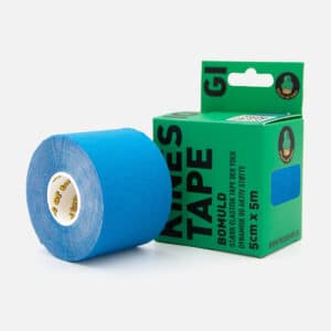 Blå kinesiologi tape