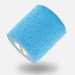 Blå 7,5cm bred elastisk sportstape