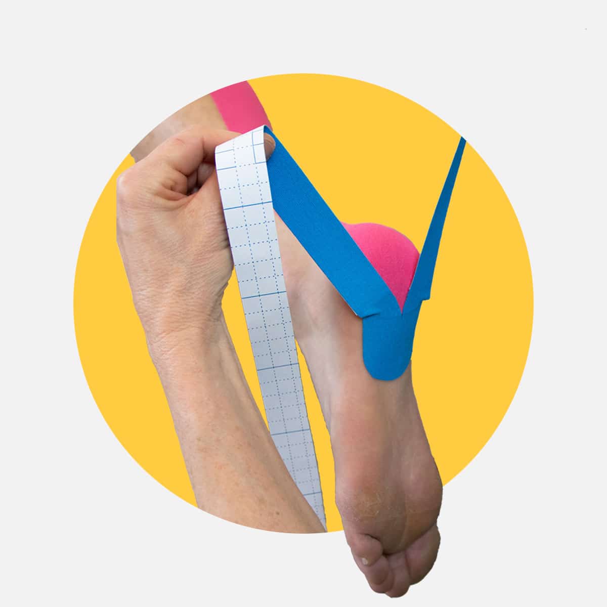 Tape akillessenebetændelse med kinesiologi tape