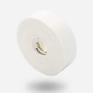 Hvid Poly cotton sportstape i 2,5cm bredde