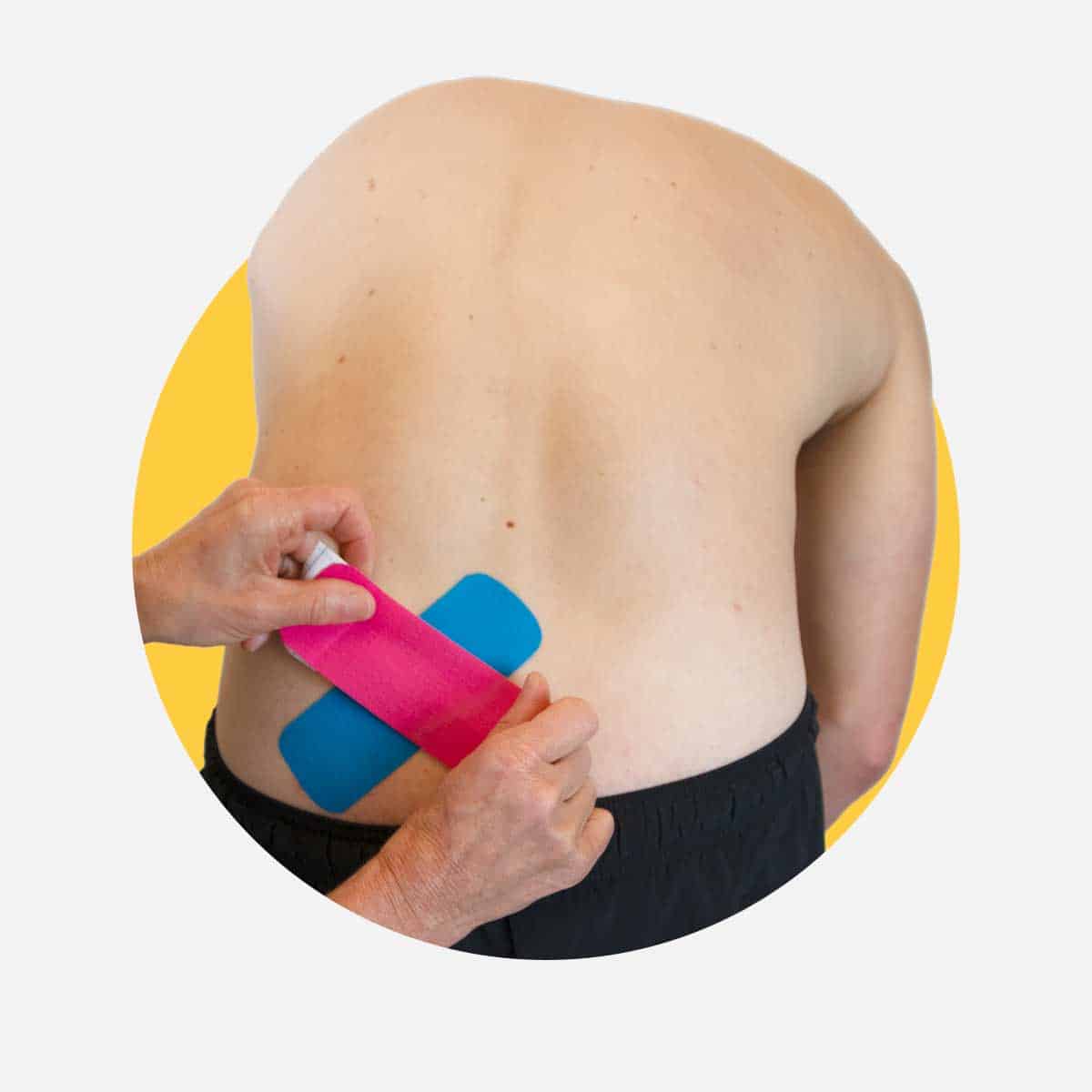 Tape bækken mod bækkensmerter med kinesiologi tape