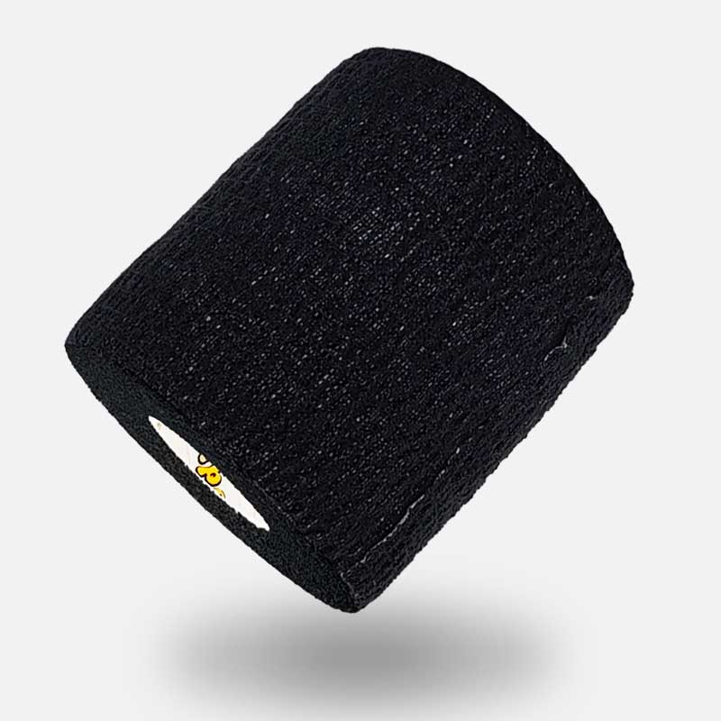 fodbold-stroempetape-pro-sort-75 Sort strømpetape pro med zink oxid lim til fodboldspillere