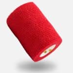 Rød selvklæbende strømpetape til fodboldsokker og benskinner