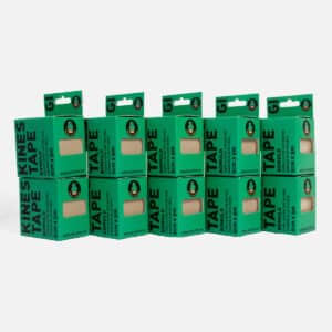 Beige kinesiotape 10-pak - diskret elastisk tape til patienter