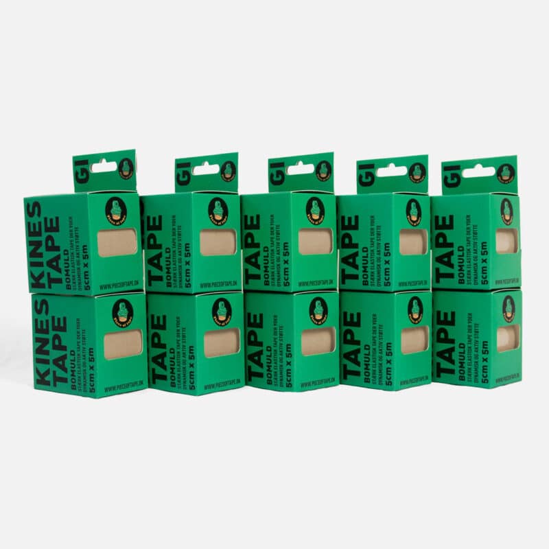 10pak-50mm-beige-kinesiologi-tape-pp Beige kinesiotape 10-pak - diskret elastisk tape til patienter