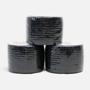 Sort EAB sportstape 5cm 3-pak - stærk elastisk tape med lim