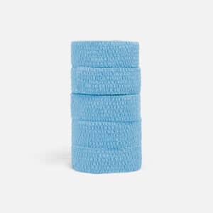 Lyseblå EAB tape 5-pak - 2,5cm smal sportstape med god klæbeevne