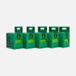 5pak-50mm-groen-kinesiologi-tape-pp 5-pak grøn kinesiotape - fleksibel tape til sport og bevægelse